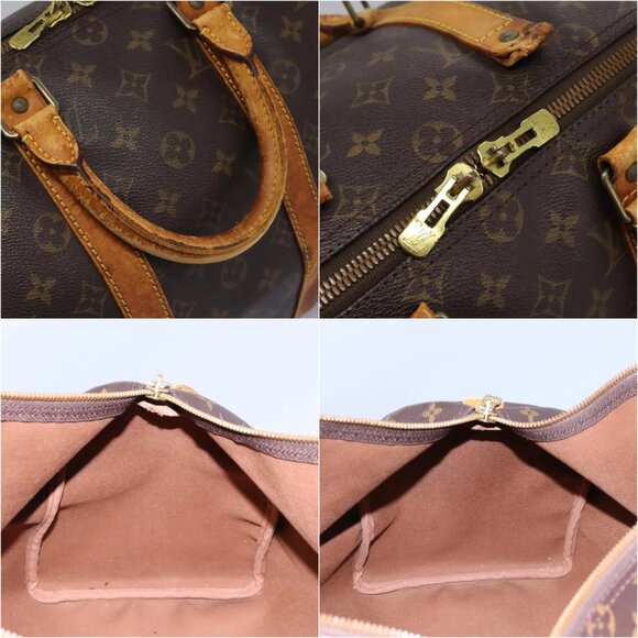 LOUIS VUITTON Monogram Keepall 45 Boston Bag M41428 LV Auth MX259 - Picture 13 of 14